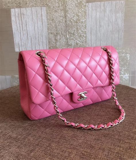 chanel pink mini flap bag|Chanel pink double flap bag.